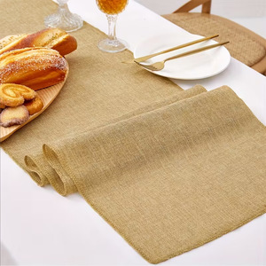 Runner da Tavola Decorativi in Tessuto di Iuta Stile Rustico per Matrimoni, Feste, Vacanze e Decorazioni per la <span class=keywords><strong>Cucina</strong></span> - Product Image 3