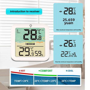 TS-PL04 không dây năng lượng mặt trời hồ bơi Nhiệt kế với Receiver, RGB môi trường xung quanh ánh sáng, LED hiển thị & Type-C sạc - Product Image 2