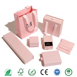 Caja de Embalaje de Joyería Rosa <span class=keywords><strong>al</strong></span> <span class=keywords><strong>por</strong></span> <span class=keywords><strong>Mayor</strong></span>, Disponible en Fábrica, <span class=keywords><strong>para</strong></span> Collar, Anillo, Pulsera, Pendientes, Caja de Papel, Caja de Joyería Personalizada con Logotipo - Product Image 6