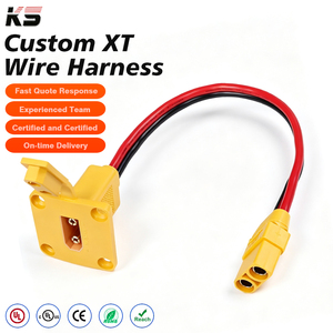 Câble d'alimentation haute performance XT60 XT90 avec faisceau de fils, conducteur en cuivre étamé à 2 brins pour drone UAV, course FPV, quadricoptère - Product Image 1