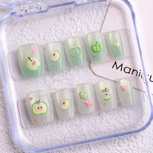 Uñas Postizas de Ojo de Gato con Diseños Variados al por Mayor, con Caja, 10 Piezas, Reutilizables, de Longitud Corta y Media, Colección Surtida - Product Image 3