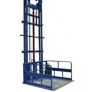 Elevador de carga hidráulico, Riel de guía Vertical para productos en venta, almacén - Product Image 6