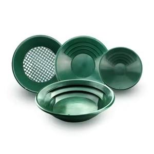 อ่างแพนกล้องทองคำ38ซม., <span class=keywords><strong>มือ</strong></span><span class=keywords><strong>หมุน</strong></span>ขนาดใหญ่ถาดทรายสำหรับงานหนักและชุดล้างสำหรับงานกลางแจ้ง - Product Image 4