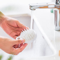 Brosse de massage du cuir chevelu en silicone souple de haute qualité, brosse à cheveux ergonomique pour la douche, nettoyage, utilisation à domicile et en salon