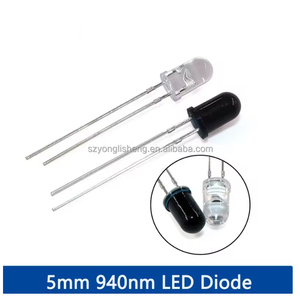 ไฟ LED 940nm 3มม. 5มม. ไดโอดตัวรับอินฟราเรด F3 F5ไดโอด - Product Image 3