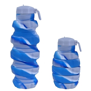 Botella de Agua con Camuflaje de <span class=keywords><strong>Granada</strong></span> |   Vaso Deportivo Plegable de Silicona Portátil |   Botella de Agua Deportiva Plegable de 500 ml - Product Image 5