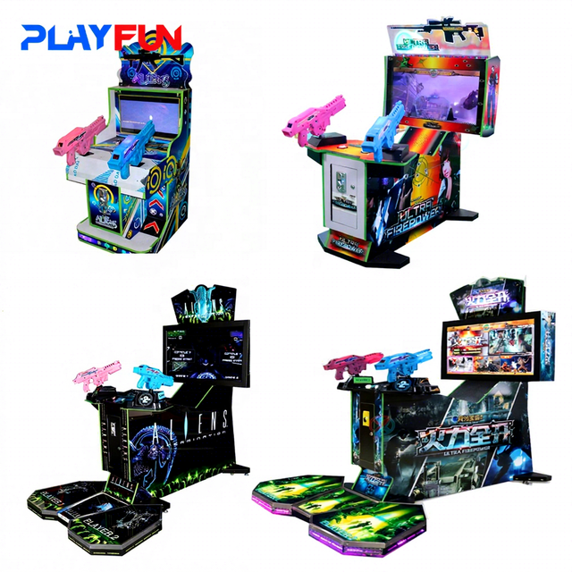 Kids Adult Alien Gun Shooting Simulator Video Shooter Simulation Coin Operated Video Game Arcade Gaming Games Machines