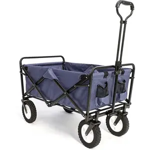 General Purpose Hand Trucks Collapsible Trolley Capacity Outdoor Garden Beach Folding Wagon Easy Carry