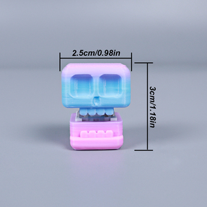 In 3D đầy màu sắc PLA Doanh in di chuyển thân thiện với trẻ em Quà tặng Bộ Xương nút sáng tạo đối phó với đồ chơi căng thẳng - Product Image 5