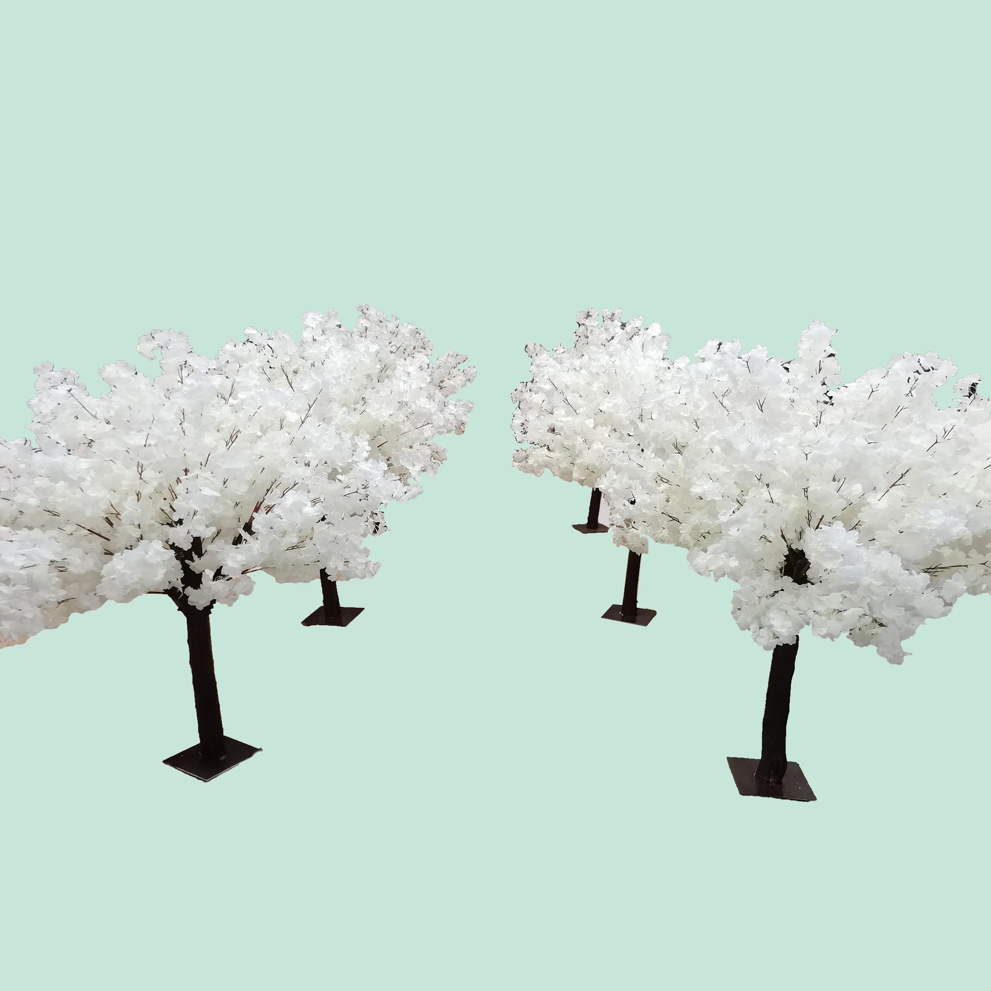 DKB artificial white color cherry blossom trees for wedding decoration on table