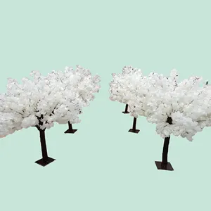 DKB מלאכותי לבן צבע דובדבן פריחת עצי לחתונה קישוט על שולחן
