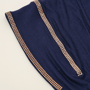 Strass da <span class=keywords><strong>donna</strong></span> fascia elastica fasciante copricapo in Jersey foulard Hijab interno da <span class=keywords><strong>donna</strong></span> - Product Image 4