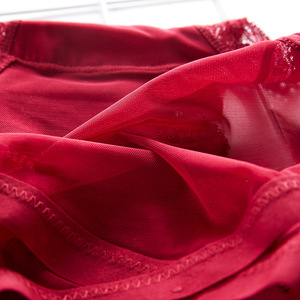 Culottes pour femmes en dentelle noire et résille, taille basse, sexy, avec nœud, pour usage quotidien, taille M - Product Image 3