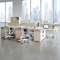 Estación de Trabajo para Oficina, Escritorio para Computadora, Muebles Modernos para Empleados, Mampara de Separación, Mesa Ejecutiva de Lujo, Personalización de Muebles