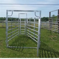 Panneaux de clôture portables amovibles en fer galvanisé pour chevaux, portails de corral pour bétail, robustes, écologiques, légers et durables