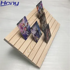 Timber Pine Jewelry Card Organizer Stand Holder,<strong>Wooden</strong> Slotted Card Display <strong>Peg</strong> <strong>Board</strong> for Retail Earring Ring Bracelet Keyring - Product Image 1