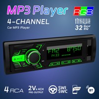 Evrensel Araç MP3 Çalar 1DIN Araç Radyosu Bluetooth Eller Serbest RDS FM AM 12V Araç Ses Sistemi Radyo USB AUX