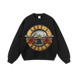 <span class=keywords><strong>Sweat</strong></span>-shirt en coton oversize à col rond, imprimé direct, style <span class=keywords><strong>vintage</strong></span> euro-américain, effet vieilli, unisexe, hip-hop - Product Image 5