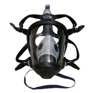 Ayonsafety EN 136 <span class=keywords><strong>Respirator</strong></span> wajah penuh silikon kualitas tinggi Filter ganda dirancang kerucut untuk masker <span class=keywords><strong>Gas</strong></span> pemadam kebakaran - Product Image 1