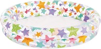Ensemble de piscine gonflable pour enfants avec imprimé étoile de mer, comprend une bouée de natation et un ballon de plage pour les jeux aquatiques d'été des enfants