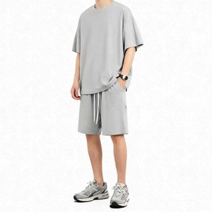 TKAN128D Pantalones Cortos Casuales Deportivos de Algodón 100% de Alta Calidad con Estampado Vintage de Cintura Media para Hombre - Product Image 1
