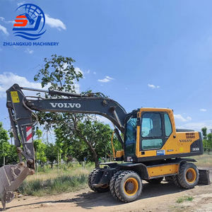 Machines de bonne qualité Excavateur moyen à roue Volvo Ew145b d'occasion original à bas prix à vendre - Product Image 2