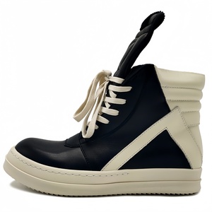 2026 Qualité supérieure Chaussures pour hommes et baskets basses pour femmes noires à lacets de luxe de créateur Owens en cuir à semelle épaisse décontractées plates ricks Boots - Product Image 1