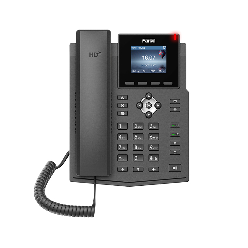 Фирменный IP-телефон Fanvil X3S/X3SP с цветным ЖК-дисплеем 2,4 дюйма и новыми функциональными клавишами