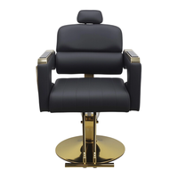 Chaise de barbier professionnelle inclinable de salon moderne Chaise de barbier inclinable de spa en tête
