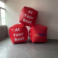 Bouée cube gonflable personnalisée avec logo, bouée carrée en PVC pour événements publicitaires, triathlons, vente en gros pour agences événementielles
