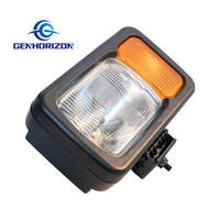 Conjunto de Faros Delanteros Genhorizon con Montaje M12, Carcasa Grande, Iluminación para Piezas de Cargadora de Ruedas Serie 50