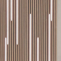 Panneaux acoustiques en bois rainurés 3D modernes FEYT, insonorisants et absorbants le bruit