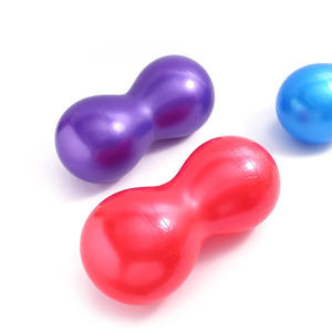 Ballon de yoga en PVC écologique JC YB228, coloré et lisse, en forme d'arachide, pour l'exercice de la naissance, utilisation en intérieur, enfants et femmes, 90x45cm avec pompe - Product Image 1