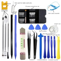 Kit d'outils de réparation de téléphone portable professionnel 46 pièces, kit d'outils de réparation d'ordinateur, jeu de tournevis pour ouvrir les téléphones portables, les ordinateurs portables, les tablettes