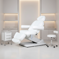 Sillón de Estética Eléctrico de 4 Motores para Cosmética, Dermatología Facial, Salón de Pestañas, Cama de Belleza, Spa, Tratamientos y Masajes
