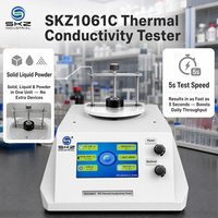 Analyseur de conductivité thermique SKZ1061C pour solides, liquides et poudres, avec sonde mobile, temps de test de 5s à 160s, conforme ISO22007-2, pour matériaux de construction