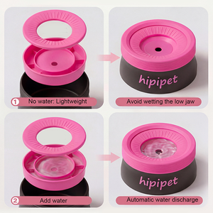 Gamelle flottante anti-déversement pour animaux de compagnie – Fontaine à eau pour chien sans doublement mouillé le menton, gamelle anti-renversement pour <span class=keywords><strong>chat</strong></span>, distributeur d'eau pour animaux sans désordre - Product Image 4