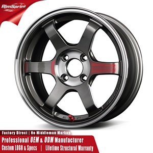 Jantes en alliage forgé RAYS VOLK RACING TE37 SONIC SL 15-22 <span class=keywords><strong>pouces</strong></span> 4x100 5x112 pour Honda Civic Honda Fit Toyota Yaris Mazda Golf - Product Image 1