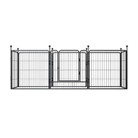 Barrière pliable rapide en acier pour animaux de compagnie, clôture fine pour cour, contrôle des foules, anti-escalade, rangement facile, gain de place, certifiée CE ISO, clôture pour chiens