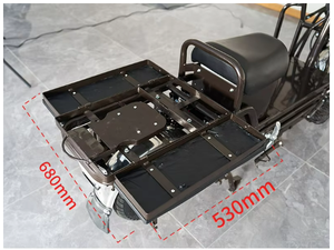 Scooter électrique cargo CKD <span class=keywords><strong>SKD</strong></span> <span class=keywords><strong>16</strong></span> pouces 500W, vitesse maximale <span class=keywords><strong>30</strong></span>-50 km/h, autonomie maximale 70 km, avec moteur à moyeu arrière électronique pour la livraison - Product Image 4
