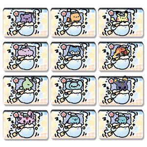 Nouveauté Premium Pokemoned Meowth Vintage Eif Baby Acrylic Mini Blocks Gameboy Cute Fridge Magnet Blind Box Toys for Kids - Product Image 5
