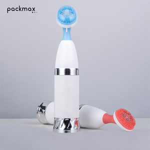 Bouteille de massage vibrante 80 ml avec applicateur brosse – Emballage cosmétique vide pour nettoyant et maquillage, Fabricant - Product Image 2