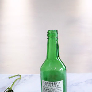 Botella de Soju de 360 ml del Fabricante, Precio de Fábrica Más <span class=keywords><strong>Barato</strong></span>, Botella de Vidrio para Soju de Calidad al por Mayor, Botella de Soju Coreana Verde - Product Image 4