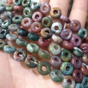 Pierres précieuses authentiques à grand trou, rondes en vrac, pour bricolage, fabrication de bijoux, en forme de Donuts, 5x10x4mm, livraison gratuite - Product Image 6