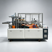 Machine à gobelets en papier entièrement automatique, démarrage à une touche pour distributeur d'eau et cantine de bureau