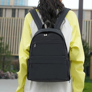 Unisex Waterproof Student <b>Backpack</b> Large Capacity School Bag Casual Travel Daypack with Zipper Pocket - Product Image 3