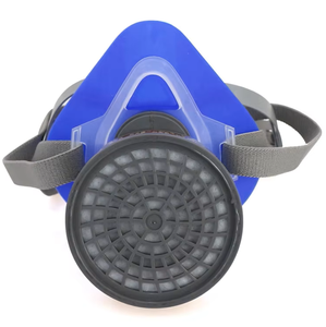Half <strong>Face</strong> Gas Mask With Circular Cartridge Anti Deformation Reusable For Multiple Industrial Working 3m particulate filter - Product Image 1