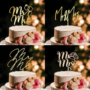 ใหม่ของตกแต่งเค้กอะคริลิค <span class=keywords><strong>MR</strong></span> & MRS ของตกแต่งหน้าเค้กอะคริลิกข้อเสนองานแต่งงานแบบทำมือ - Product Image 5