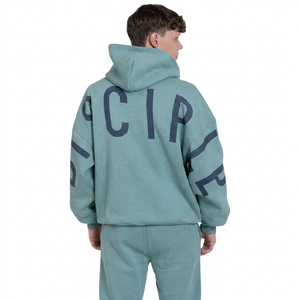 Sweat-shirt à capuche pour homme Azhar, logo personnalisé, coupe classique, en molleton de coton premium, streetwear, poids lourd 500g, anti-rétrécissement, doublé - Product Image 1