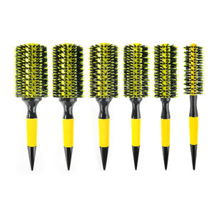 Gloway - Juego de 6 Cepillos Redondos de Madera con Cerdas de Jabalí y Nylon Resistentes al Calor <span class=keywords><strong>para</strong></span> Peinar Cabello Rizado - Product Image 6